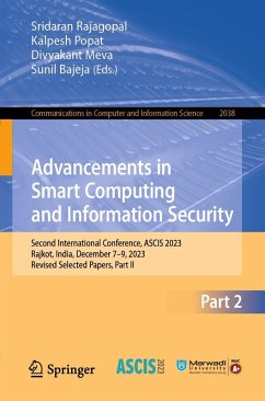 Advancements in Smart Computing and Information Security (eBook, PDF)