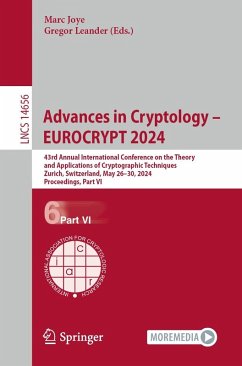 Cover Advances in Cryptology - EUROCRYPT 2024 (eBook, PDF)