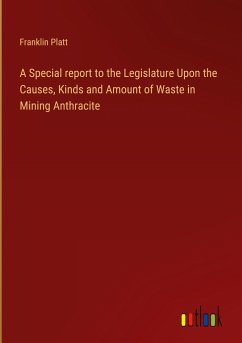 A Special report to the Legislature Upon the Causes, Kinds and Amount of Waste in Mining Anthracite