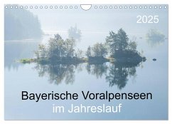 Bayerische Voralpenseen im Jahreslauf (Wandkalender 2025 DIN A4 quer), CALVENDO Monatskalender - Calvendo;maier, Norbert