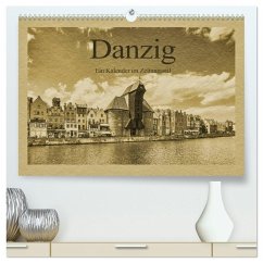 Danzig ¿ Ein Kalender im Zeitungsstil (hochwertiger Premium Wandkalender 2025 DIN A2 quer), Kunstdruck in Hochglanz