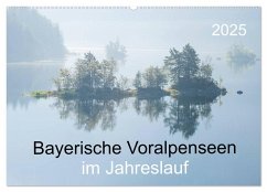 Bayerische Voralpenseen im Jahreslauf (Wandkalender 2025 DIN A2 quer), CALVENDO Monatskalender - Calvendo;maier, Norbert