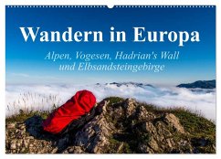 Wandern in Europa (Wandkalender 2025 DIN A2 quer), CALVENDO Monatskalender