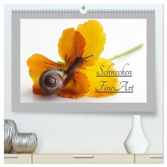 Schnecken FineArt (hochwertiger Premium Wandkalender 2025 DIN A2 quer), Kunstdruck in Hochglanz