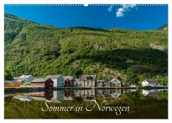 Sommer in Norwegen (Wandkalender 2025 DIN A2 quer), CALVENDO Monatskalender