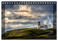Leuchttürme an Schottlands Küsten (Tischkalender 2025 DIN A5 quer), CALVENDO Monatskalender