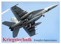 Kriegstechnik. Kampfjet-Impressionen (Tischkalender 2025 DIN A5 quer), CALVENDO Monatskalender - Calvendo;Stanzer, Elisabeth
