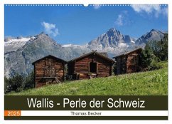 Wallis. Perle der Schweiz (Wandkalender 2025 DIN A2 quer), CALVENDO Monatskalender