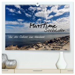 Maritime Seebilder - Von der Ostsee zur Nordsee (hochwertiger Premium Wandkalender 2025 DIN A2 quer), Kunstdruck in Hochglanz