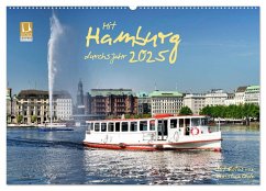 Mit Hamburg durchs Jahr 2025 (Wandkalender 2025 DIN A2 quer), CALVENDO Monatskalender