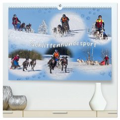 Schlittenhundesport (hochwertiger Premium Wandkalender 2025 DIN A2 quer), Kunstdruck in Hochglanz - Calvendo;Eschrich - HeschFoto, Heiko