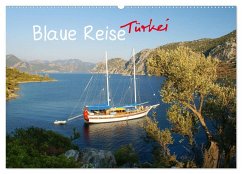 Blaue Reise Türkei (Wandkalender 2025 DIN A2 quer), CALVENDO Monatskalender