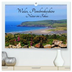 Wales Pembrokeshire - Natur im Fokus- (hochwertiger Premium Wandkalender 2025 DIN A2 quer), Kunstdruck in Hochglanz