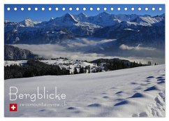 Bergblicke - swissmountainview.ch (Tischkalender 2025 DIN A5 quer), CALVENDO Monatskalender