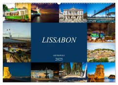 Metropole Lissabon (Wandkalender 2025 DIN A2 quer), CALVENDO Monatskalender