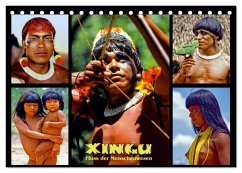 XINGU - Fluss der Menschenwesen (Tischkalender 2025 DIN A5 quer), CALVENDO Monatskalender