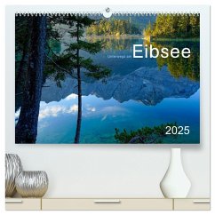 Unterwegs am Eibsee (hochwertiger Premium Wandkalender 2025 DIN A2 quer), Kunstdruck in Hochglanz