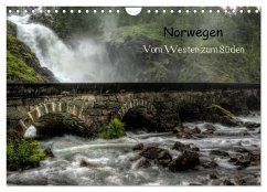 Norwegen - Vom Westen zum Süden (Wandkalender 2025 DIN A4 quer), CALVENDO Monatskalender