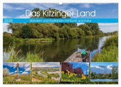 Das Kitzinger Land - Wandern und Radfahren mit Kunst und Kultur (Wandkalender 2025 DIN A2 quer), CALVENDO Monatskalender