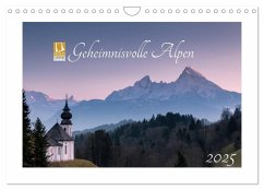 Geheimnisvolle Alpen (Wandkalender 2025 DIN A4 quer), CALVENDO Monatskalender