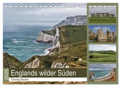 Englands wilder Süden (Tischkalender 2025 DIN A5 quer), CALVENDO Monatskalender - Calvendo;Becker, Thomas