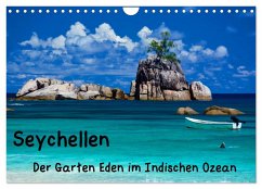 Seychellen - Der Garten Eden im Indischen Ozean (Wandkalender 2025 DIN A4 quer), CALVENDO Monatskalender - Calvendo;Amler, Thomas