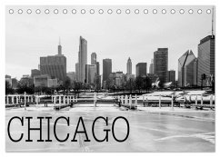 Icy Chicago (Tischkalender 2025 DIN A5 quer), CALVENDO Monatskalender - Calvendo;Stein, David