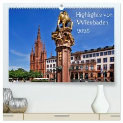 Highlights von Wiesbaden (hochwertiger Premium Wandkalender 2025 DIN A2 quer), Kunstdruck in Hochglanz