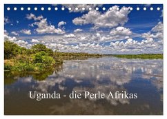 Uganda - die Perle Afrikas (Tischkalender 2025 DIN A5 quer), CALVENDO Monatskalender