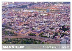 Mannheim - Stadt im Quadrat (Wandkalender 2025 DIN A2 quer), CALVENDO Monatskalender - Calvendo;Ruhm, Mannheim, Günter