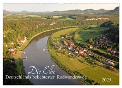 Die Elbe - Deutschlands beliebtester Radwanderweg (Wandkalender 2025 DIN A2 quer), CALVENDO Monatskalender - Calvendo;www.MatthiasHanke.de