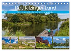 Das Kitzinger Land - Wandern und Radfahren mit Kunst und Kultur (Tischkalender 2025 DIN A5 quer), CALVENDO Monatskalender