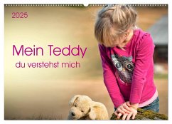 Mein Teddy - du verstehst mich (Wandkalender 2025 DIN A2 quer), CALVENDO Monatskalender