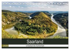 Saarland - unbekannte Schönheit (Tischkalender 2025 DIN A5 quer), CALVENDO Monatskalender