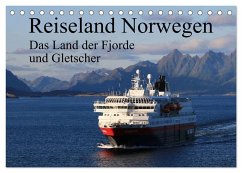 Reiseland Norwegen das Land der Fjorde und Gletscher (Tischkalender 2025 DIN A5 quer), CALVENDO Monatskalender