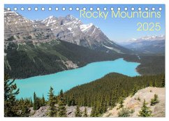 Rocky Mountains 2025 (Tischkalender 2025 DIN A5 quer), CALVENDO Monatskalender