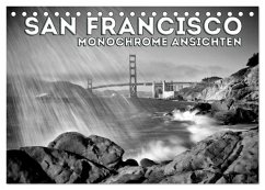 SAN FRANCISCO Monochrome Ansichten (Tischkalender 2025 DIN A5 quer), CALVENDO Monatskalender - Calvendo;Viola, Melanie