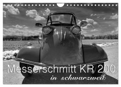 Messerschmitt KR 200 in schwarzweiß (Wandkalender 2025 DIN A4 quer), CALVENDO Monatskalender