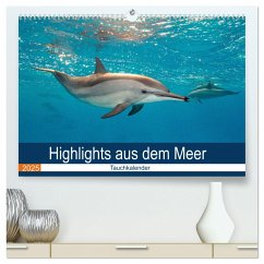 Highlights aus dem Meer - Tauchkalender (hochwertiger Premium Wandkalender 2025 DIN A2 quer), Kunstdruck in Hochglanz