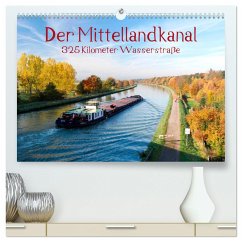 Der Mittellandkanal - 325 Kilometer Wasserstraße (hochwertiger Premium Wandkalender 2025 DIN A2 quer), Kunstdruck in Hochglanz