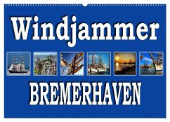 Windjammer - Bremerhaven (Wandkalender 2025 DIN A2 quer), CALVENDO Monatskalender - Calvendo;schwarz, Sylvia