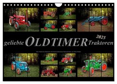 Geliebte Oldtimer Traktoren (Wandkalender 2025 DIN A4 quer), CALVENDO Monatskalender