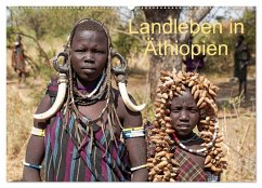 Landleben in Äthiopien (Wandkalender 2025 DIN A2 quer), CALVENDO Monatskalender