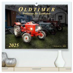 Oldtimer - Traktoren für Liebhaber (hochwertiger Premium Wandkalender 2025 DIN A2 quer), Kunstdruck in Hochglanz - Calvendo;Roder, Peter