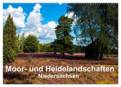 Moor- und Heidelandschaften Niedersachsen (Wandkalender 2025 DIN A2 quer), CALVENDO Monatskalender