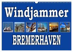 Windjammer - Bremerhaven (Wandkalender 2025 DIN A3 quer), CALVENDO Monatskalender