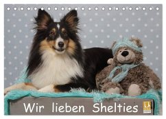 Wir lieben Shelties (Tischkalender 2025 DIN A5 quer), CALVENDO Monatskalender - Calvendo;Reiß - Seibert, Marion