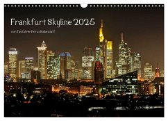 Frankfurt Skyline von Petrus Bodenstaff (Wandkalender 2025 DIN A3 quer), CALVENDO Monatskalender