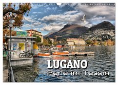 Lugano - Perle im Tessin (Wandkalender 2025 DIN A3 quer), CALVENDO Monatskalender