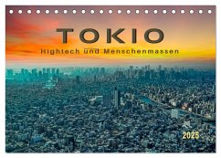 Tokio - Hightech und Menschenmassen (Tischkalender 2025 DIN A5 quer), CALVENDO Monatskalender - Calvendo;Roder, Peter